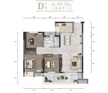 D户型