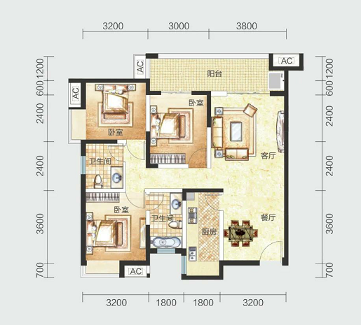 I户型户型图