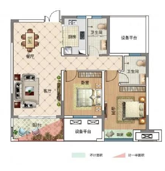 B户型户型图