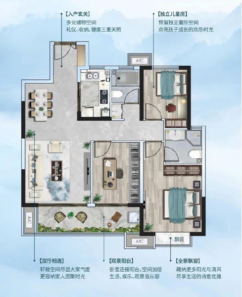 B户型户型图